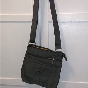 Baggalini gray adjustable crossbody